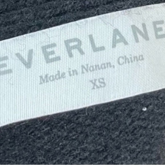 Everlane Black Cashmere Blend Long Button Front Cardigan Sweater Women’s XS - Picture 10 of 11